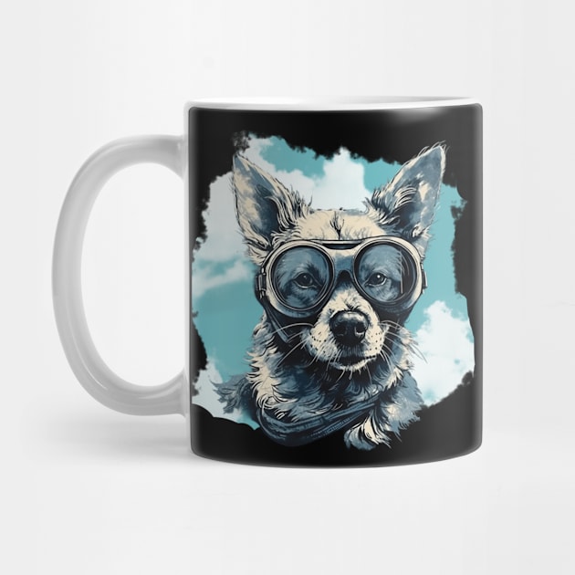 Aviator dog by GreenMary Design